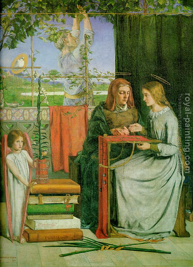 Dante Gabriel Rossetti : The Girlhood of Mary Virgin